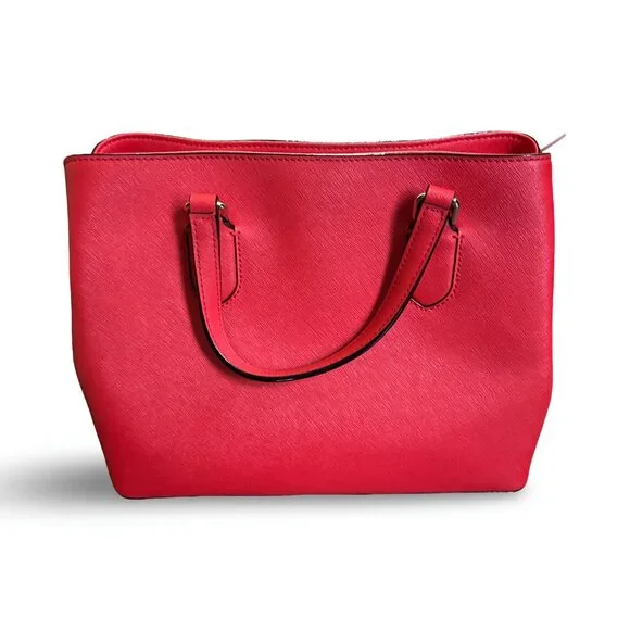 Kate Spade Crab Red Leather Laurel Way Evangelie Crossbody Satchel handbag Purse